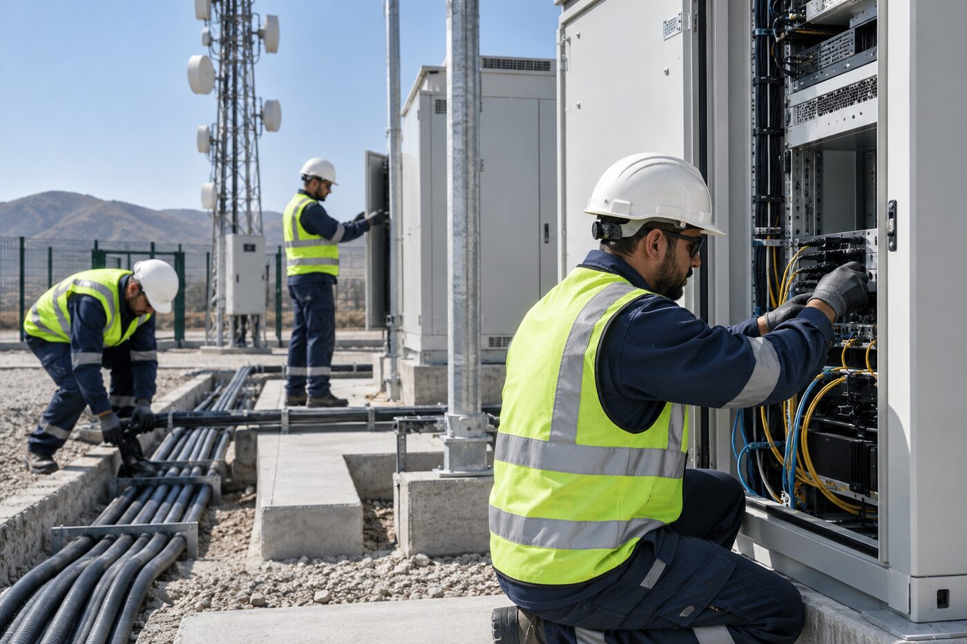 Installation d'infrastructures télécom